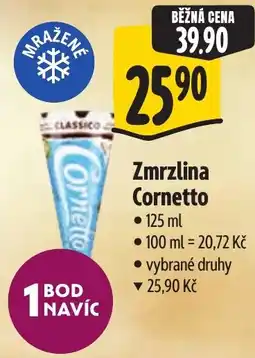 Albert Cornetto Zmrzlina nabídka