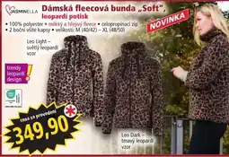 Norma Jasminella dámská fleecová bunda soft leopardí potisk nabídka
