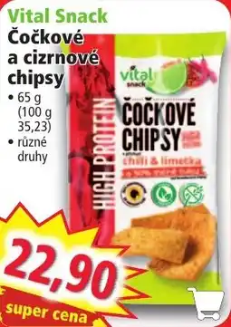 Norma Vital Snack čočkové a cizrnové chipsy nabídka