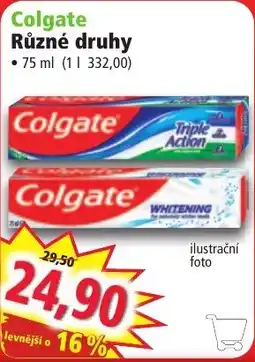 Norma Colgate různé druhy nabídka