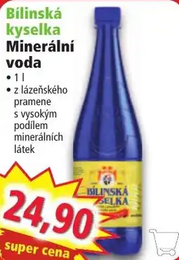 Norma Bilinská kyselka Minerální voda nabídka