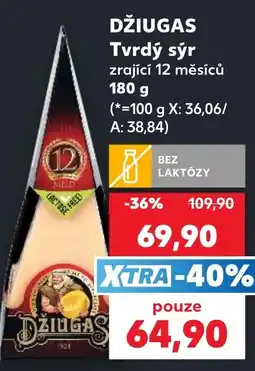 Kaufland Džiugas tvrdý sýr nabídka