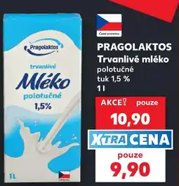 Kaufland Pragolaktos trvanlivé mléko polotučné nabídka