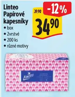 Albert Linteo papírové kapesníky nabídka