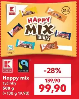 Kaufland K classic happy mix tyčinky nabídka