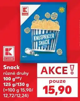 Kaufland K Classic snack nabídka