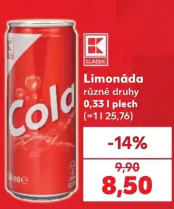 Kaufland K Classic limonáda nabídka