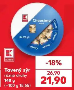 Kaufland Classic tavený sýr nabídka