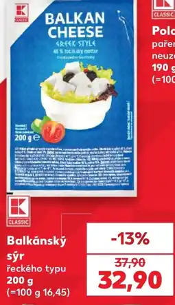 Kaufland Classic balkánský sýr řeckého typu nabídka