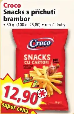 Norma Croco snacks s příchutí brambor nabídka