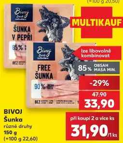 Kaufland Bivoj šunka nabídka