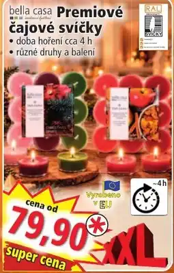 Norma bella casa Premiové čajové svíčky nabídka