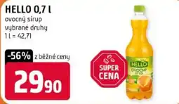 Terno Hello ovocný sirup nabídka