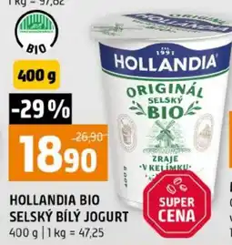 Terno Hollandia bio selský bílý jogurt nabídka