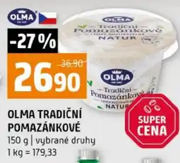 Terno Olma tradiční pomazánkové nabídka