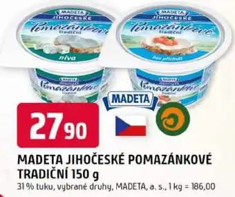 Madeta jihočeské pomazánkové tradiční