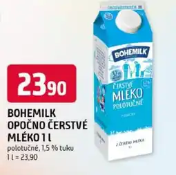 Trefa Bohemilk čerstvé mléko polotučné nabídka