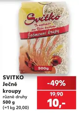 Kaufland Svitko ječně kroupy nabídka