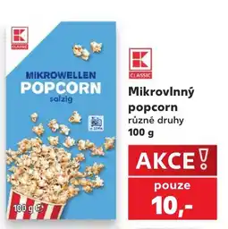 Kaufland K Classic mikrovlnný popcorn nabídka