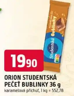 Trefa Orion studentská pečěť bublinky nabídka