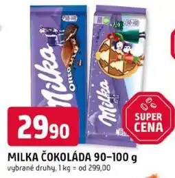 Trefa Milka čokoláda nabídka