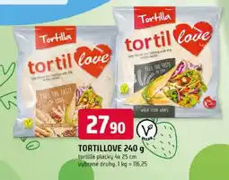 Trefa Tortillove tortilla placky nabídka