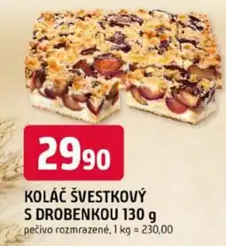 Trefa Koláč švestkový s drobenkou nabídka