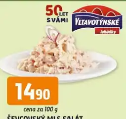Trefa Vltavotýnské ševcovský mlýs salát nabídka