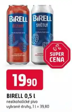 Trefa Birell nealkoholické pivo nabídka