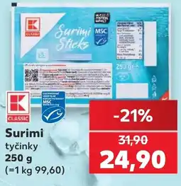 Kaufland K Classic surimi tyčinky nabídka