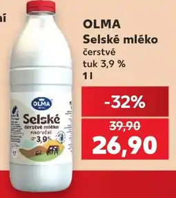Kaufland Olma selské mléko nabídka