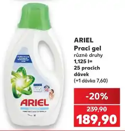 Kaufland Ariel prací gel nabídka