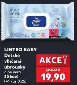 Kaufland Linteo baby dětské vlhčené ubrousky aloe vera nabídka