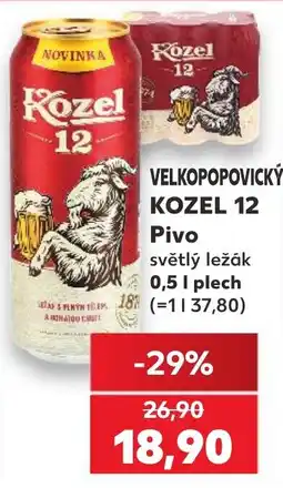 Kaufland Velkopopovický kozel 12 nabídka