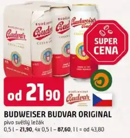 Trefa Budweiser Budvar Original nabídka