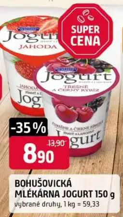 Trefa Bohušovická mlékárna jogurt nabídka