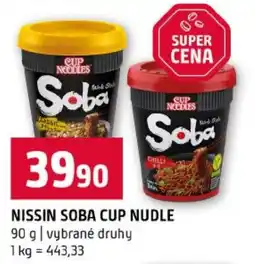 Terno Nissin soba cup nudle nabídka