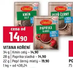 Terno Vitana koření nabídka