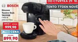 Kaufland Bosch kávovar Tassimo Style TAS112E nabídka
