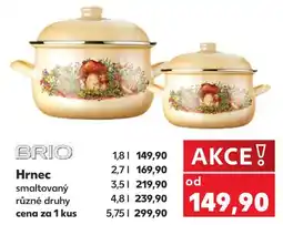 Kaufland Brio hrnec smaltovaný nabídka