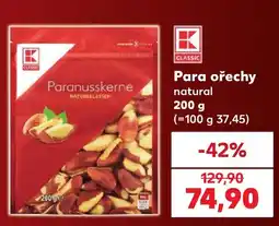 Kaufland K Classic para ořechy natural nabídka
