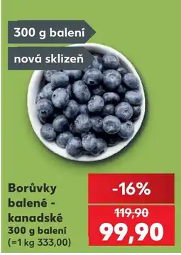 Kaufland Borůvky balené nabídka