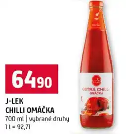 Terno J-lek chilli omáčka nabídka