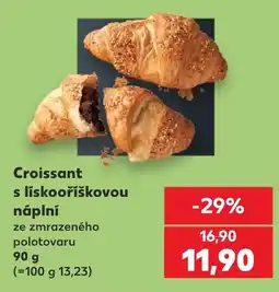 Kaufland Croissant s liskooříškovou náplní nabídka
