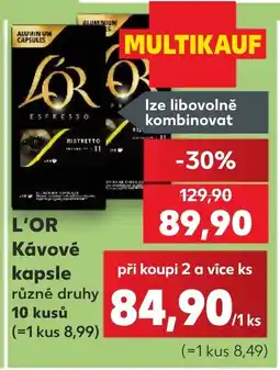 Kaufland L'OR kávové kapsle nabídka