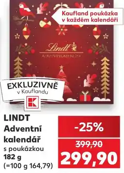 Kaufland Lindt adventní kalendář nabídka