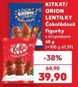 Kaufland KitKat/Orion Lentilky nabídka