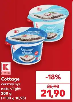 Kaufland K Classic Cottage čerstvý sýr natur/light nabídka