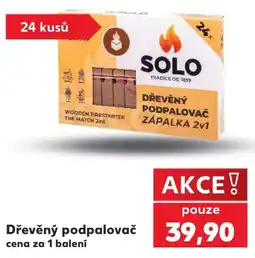 Kaufland Solo dřevěný podpalovač nabídka