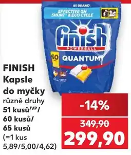 Kaufland Finish kapsle do myčky nabídka